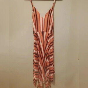 Pink stripped dress size large
